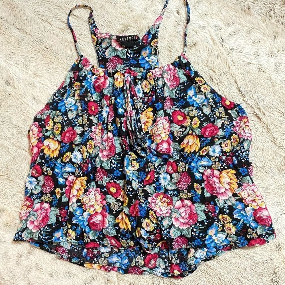 Flower Detail Crop Top by Forever 21
